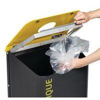 Poubelle Kolotri à poser à fixer 100l manganèse jaune colza 1021-Rossignol Pro - Image 4