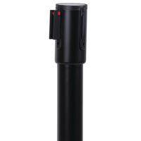 Poteau noir sangle noir 2m base à roulettes noir - Image 3