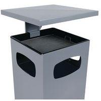 Cendrier-poubelle 72L / Argent - Manutan - Image 4