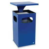 Cendrier-poubelle 72L / Bleu - Manutan - Image principale