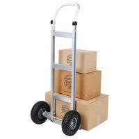 Diable aluminium - Roues semi-pneumatiques - Force 150 kg - Image 5