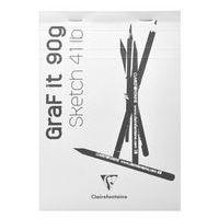 Bloc GraF'iT  A6 80 feuilles 90g Blanc n°63 O - Image principale