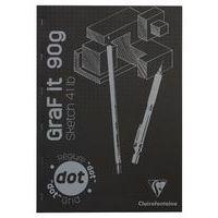 Bloc GraF'iT DOT 90g 160 pages couverture noire - Clairefontaine - Image principale