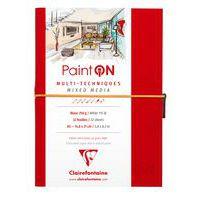 Carnet Paint'ON cousu double PU à élastique A5 64p 250g blanc - Image principale