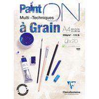 Bloc 20 feuilles PaintON à Grain 250g - Clairefontaine - Image principale