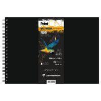 Carnet spiralé PaintON Noir 250g - Clairefontaine - Image principale