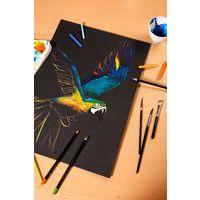 Bloc Paint'On Noir collé en tête 20 feuilles 250g A2 - Image 2