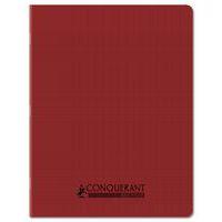 Cahier polypropylène 90g 96pages seyes 17x22cm recyclé rouge - Image principale