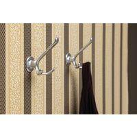 Lot 5 Portes-chapeaux avec bipatère - Nbr patère : 3 - Argent - Image 3