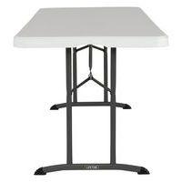 Table pliante LIFETIME 183 x 76 cm blanc pied encastrable - Image 2
