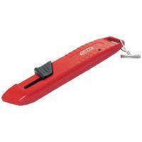 Couteau a.-retractable bimat. l. trapez. avec clip inox fme - Image principale