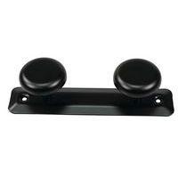 Patère 1,2 ou 3 têtes finition époxy noir - Image 2