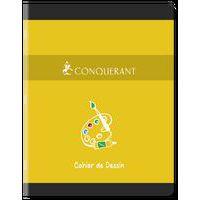 CONQUERANT Cahier Dessin 17x22cm Réglure Unie Blanche 16 Pages Agrafées Couverture Carte Coloris Assortis - Image 5