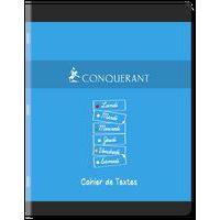 CONQUERANT Cahier de Textes 17x22cm Petits Carreaux 5mm 124 Pages Agrafées Couverture Carte Coloris Assortis - Image 3
