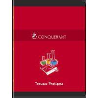 CONQUERANT Cahier de Travaux Pratiques 24x32cm Grands Carreaux Seyès/Uni Blanc 120 Pages Agrafées Couverture C - Image 2