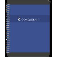 CONQUERANT Cahier 17x22cm Petits Carreaux 5mm 180 Pages Reliure Intégrale Couverture Carte Coloris Assortis - Image 3