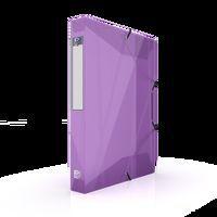 OXFORD Boîte Capacité Standard Hawaï 24x32cm Dos 40mm avec Elastique Couverture Polypro Coloris Assortis - Image 2