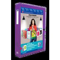 OXFORD Boîte Capacité Standard Polyvision 24x32cm Dos 40mm avec Bouton Pression Couverture Polypro Opaque Colo - Image 5