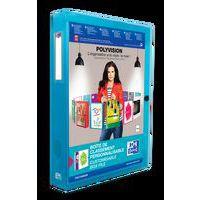 OXFORD Boîte Capacité Standard Polyvision 24x32cm Dos 40mm avec Bouton Pression Couverture Polypro Translucide - Image 3