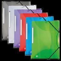 OXFORD Chemise 3 Rabats Hawaï A4 avec Elastique Couverture Polypro Coloris Assortis - Image principale