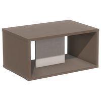 Table basse Identité sur patins Argent/Brun - Image principale