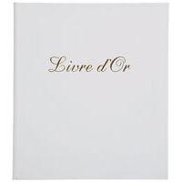 Livre d'or Balacron avec titre pages blanches simili-cuir - Image principale