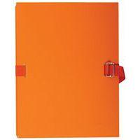 Lot de 10 chemises papier toilé à sangle dos extensible - orange - Image principale