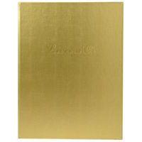 Lot de 2 livres d'or + titre 100 pages blanches 27x22cm vertical or - Image principale