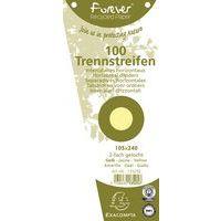Lot de 6 Fiches Intercal. trapèz. unies perf. Forever 105x240mm jaune - Image principale