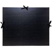 Lot de 5 Carton à dessin kraft noir vernis + ruban 32x45cm a A3 Noir - Image principale