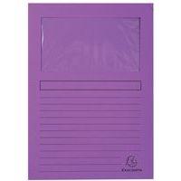 Lot de 4 paquets de 100 chemisess à fenêtre FOREVER - 22x31 cm - Violet - Image principale