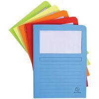 Lot de 8 paquets de 50 chemisess à fenêtre SUPER 160 gr/m2 col. assort. - Image principale