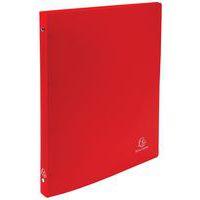 Lot de 25 Classeur 4 anneaux 15 mm polypropylène Opaque - A4 - Rouge - Image principale