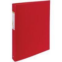 Lot de 10 Classeur rembordé papier 4 anneaux 30mm Forever - A4 - Rouge - Image principale