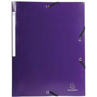 Lot de 50 chemises à élastique 3 rabats PP 5/10e Opaque - A4 orange - Image principale