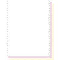 Feuilles listing autocop. blanc/rose/jaune 3plis bande détachable - Image principale