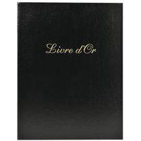 Lot de 2 livres d'or + titre 100 pages blanches 27x22cm vertical noir - Image principale