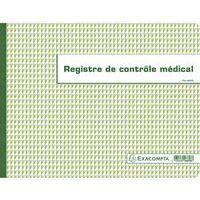 Lot de 5 Registre de Contrôle médical - folioté - 60 pages - Image principale