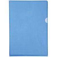 Etui carton de 100 poch. coin pvc lisse  hr 13/100e A4 bleu - Image 2