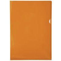 Etui carton 100 poch. coin pvc lisse  hr 13/100e A4 orange - Image 2