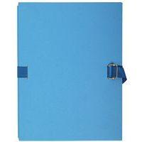 Lot de 10 chemises dos extensible avec rabat papier 24x32cm bleu clair - Image principale