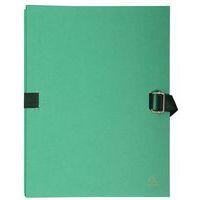 Lot de 10 chemises dos extensible avec rabat papier 24x32cm vert clair - Image principale