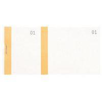 Lot de 50 Bloc vendeur col. orange 100 feuil. double num. 6 ,6x13,5cm - Image principale