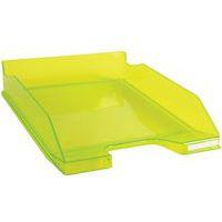 Lot de 6 Corbeille à courrier MIDI-COMBO vert anis transparent - Image principale