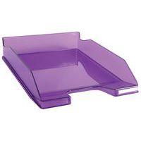 Lot de 6 Corbeille à courrier MIDI-COMBO violet transparent - Image principale