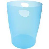 Lot de 8 Corbeille à papier 15 litres ECOBIN turquoise transparent - Image principale
