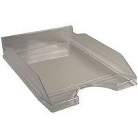 Lot de 10 Corbeille à courrier ECOTRAY gris transparent - Image principale