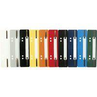 Lot de 250 Fixe-dossiers à lamelle polypropylène couleurs assorties - Image principale