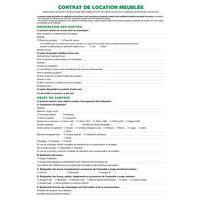 Lot de 50 Contrat de location pour locaux meublés réf 49E - Image principale