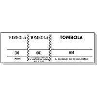 Lot de 100 Bloc tombola 100 feuillets numérotés de 3 volets - Image principale
